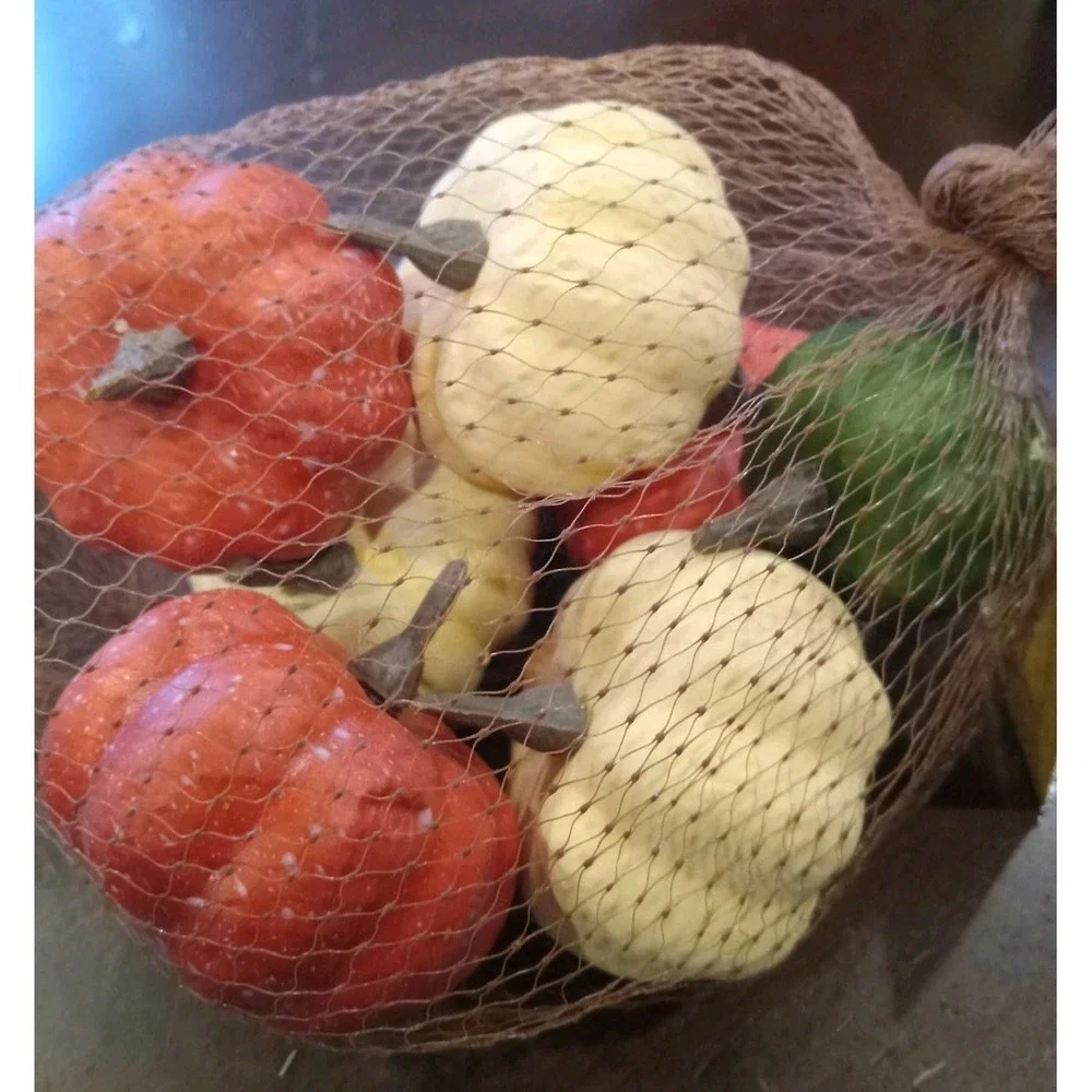 16 Pcs Assorted Fall Artificial Pumpkins Harvest Faux Pumpkins Rustic‎ Farmhouse